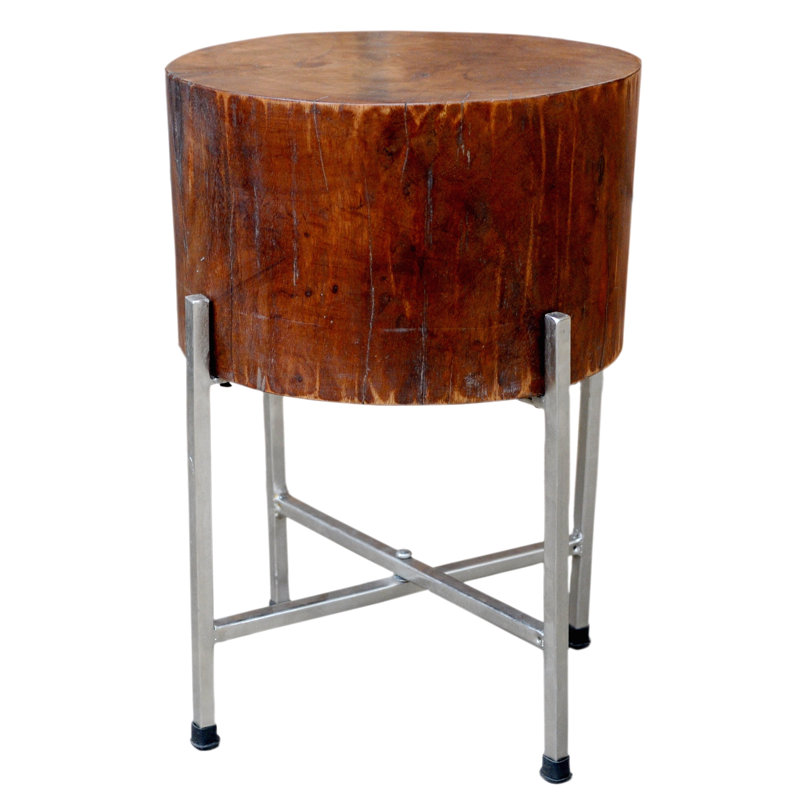 Foreign Affairs Home Decor Solid Wood Block End Table Wayfair.ca